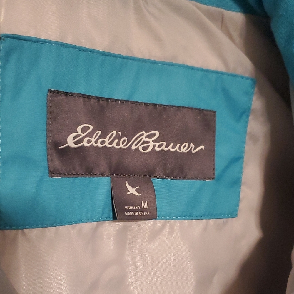 Eddie Bauer Women's Teal Puffer Vest - Picture 2 of 6